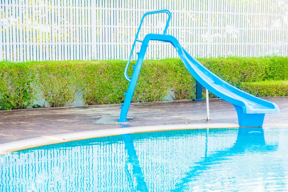 pool slide installation