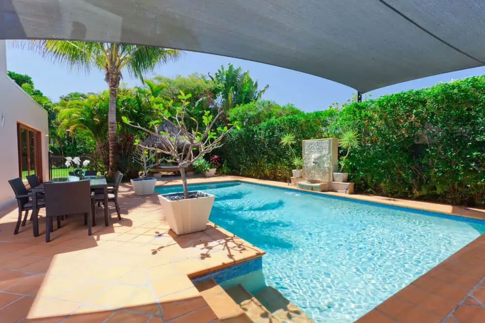 Sloped Backyard Pool